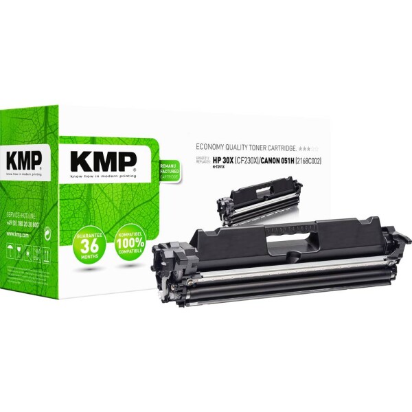 KMP H-T251X toner náhradný HP 30XBK čierna kompatibilná náplň do tlačiarne; 2543,4300