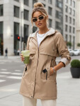 Dámska prechodná bunda parka MEROY béžová FashionStreet TY4288 XL
