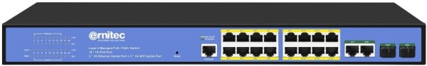 Ernitec Managed Layer 2+ Switch, 16