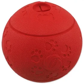 Dog Fantasy Hračka - loptička na maškrty červená 11 cm (454-31262)