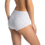 Dámske nohavičky 6pack white MANUELA - Lama 3XL bílá