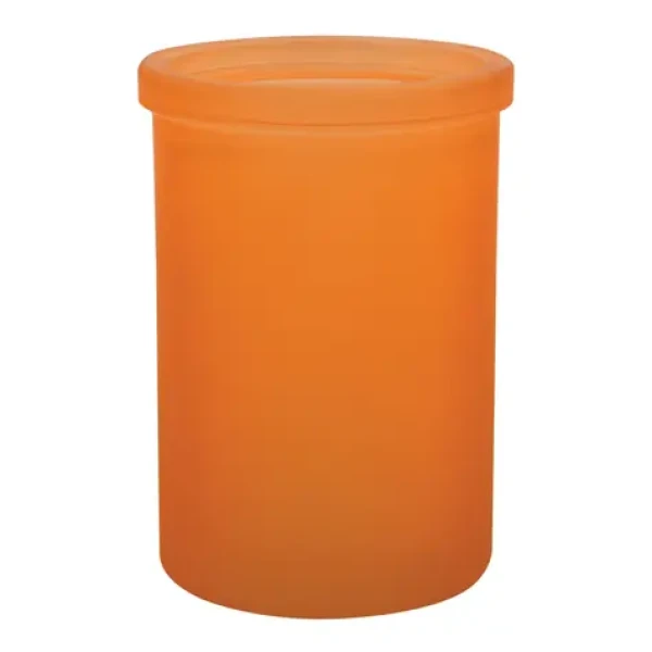 Spirella Yoko kelímok na zubné kefky oranžový / sklo (7610583203311)