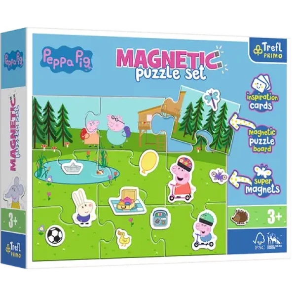 Trefl Primo - Puzzle - Magnetická sada prasiatko Pepina