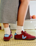 Veja Volley Suede GRENAT_AQUA_EAGLE 44