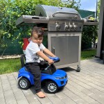 Mamido Mamido Detské odrážadlo auto Range Rover štýl modré Gumené kolesá