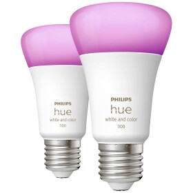 Philips Lighting Hue LED žiarovka (sada 2 ks) 871951429131700 En.trieda 2021: F (A - G) Hue White & Col. Amb. E27 Doppelpack 2x800lm 75W E27 11 W teplá až; 871951429131700
