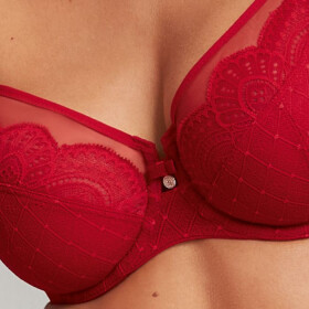 Selma podprsenka s kosticami 5634 červená - RosaFaia 265 true red 75D