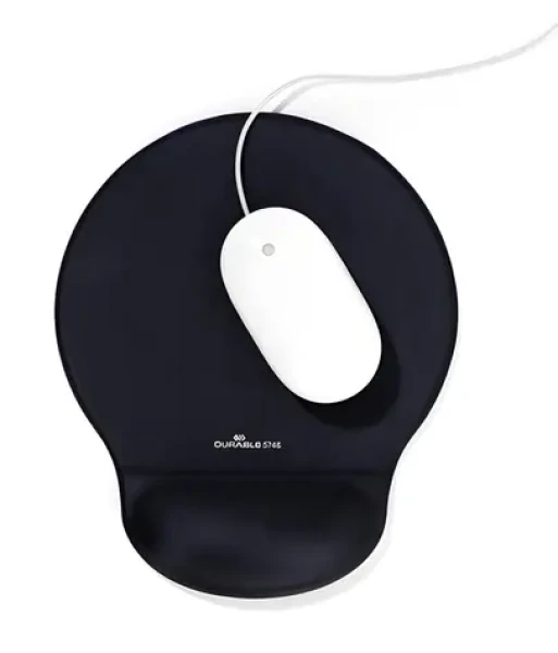 Durable Ergotop antracitová / Podložka pod myš / gélová opierka zápästia / 230 × 260 mm (574858)