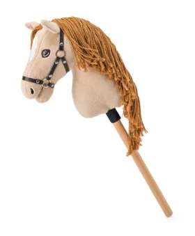 Faunica Hobby horse Gracia, béžová kobyla na tyči, povrázková hriva