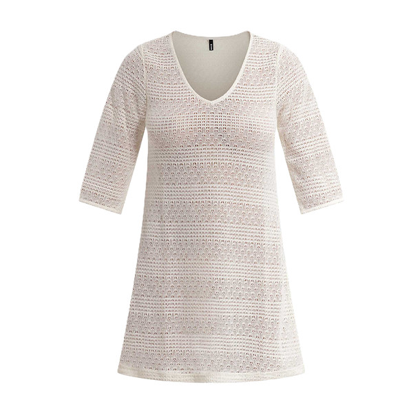 Dámské plážové šaty model 22206189 DRESS bílá - DIM Velikost: S