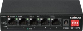 EdiMax Switch niezarządzalny GS-1105PE 4x GbE PoE + 1x GbE Port
