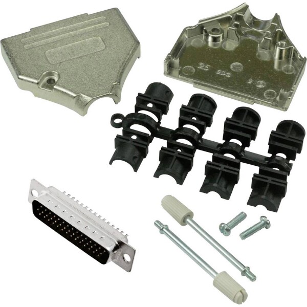 MH Connectors MHDTZK25HD44MS-K sada D-SUB kolíkové lišty 180 ° Pólov: 25 spájkovaný 1 ks; MHDTZK25HD44MS-K