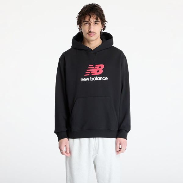 Mikina New Balance Athletics French Terry Logo Hoodie Black M