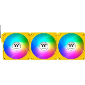 Thermaltake CT140 EX ARGB Sync PC Cooling Fan žltá / Hydraulic Bearing / 140mm / 30.7dB @ 1800rpm / 4 pin / 3ks (CL-F217-PL14BB-A)