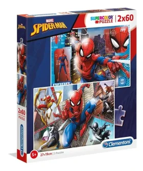 Clementoni 21608 Puzzle Spiderman: Do akcie 2x60 dielikov