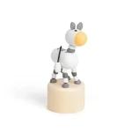 Bigjigs Toys Drevené mačkacie zvieratká Safari ZEBRA