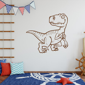 Veselá Stena Samolepka Dinosaurus Farba: hnedá, Veľkosť: 40 x 38 cm