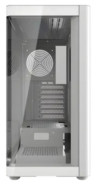 DarkFlash DS900G biela / ATX / bez ventilátorov / zakrivené tvrdené sklo / 1x USB 3.0 / bez zdroja (DS900G WHT (NoF))