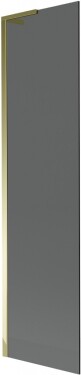 MEXEN/S - Next L vaňová zástena FIX 50 x 150, grafit, zlatá 895-050-000-03-40-50