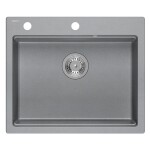 Quadron Quadron - Granitový drez KURT 110 WORKSTATION Grey Metallic ZLE-09004