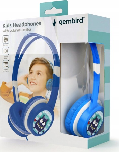 Gembird Gembird MHP-JR-B słuchawki/Sada słuchawkowy Przewodowa Opaska na głowę Muzyka Modrý
