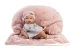 Guca 853 New BORN HOLČIČKA - realistická bábika bábätko s celovinylovým telom - 38 cm