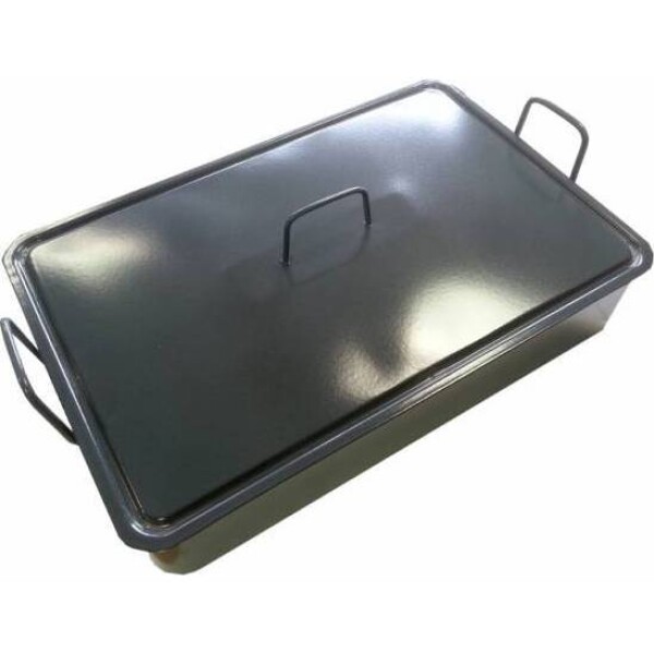 Smaltovaný pekáč s pokrievkou 50x30 cm zvnútra modrý - Czech gastro profi - Czech gastro profi