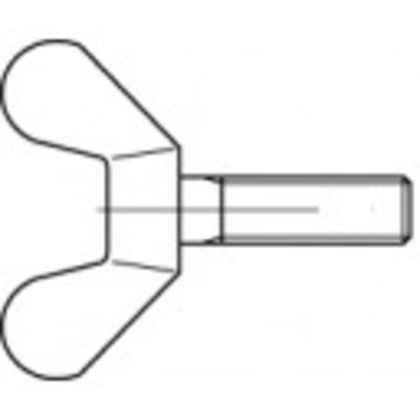 TOOLCRAFT 1060601 krídlová skrutka M8 16 mm DIN 316 nerezová ocel A2 25 ks; 1060601