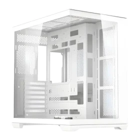DarkFlash C280 biela / Počítačová skriňa / E-ATX / bez ventilátorov / tvrdené sklo / vertikálne GPU (C280 WHT NoF)