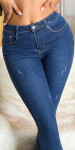 Sexy Highwaist Push-Up Skinny Jeans "Used Look" denimblue 44