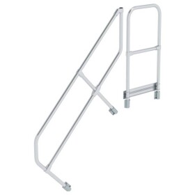 MUNK Günzburger Steigtechnik 600505 Munk Druhé madlo na schody s plošinou 45° 5 schodov 1 ks; 600505