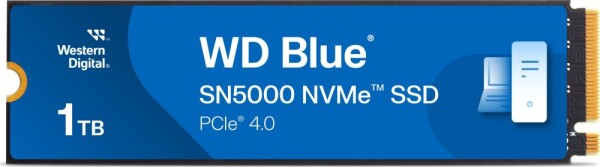 WD Blue SN5000 1TB M.2 2280 PCI-E x4 Gen4 NVMe (WDS100T4B0E)
