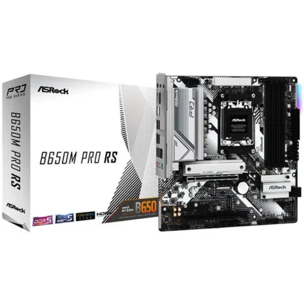 ASRock B650M Pre RS / AMD B650 / DDR5 / SATA III / USB 3.2 / 2.5GLAN / sc.AM5 / mATX (90-MXBLP0-A0UAYZ)