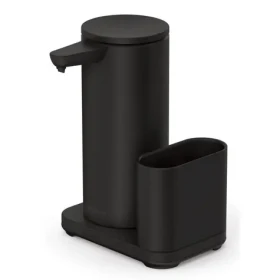 Simplehuman Bezdotykový dávkovač mydla + držiak na hubku čierna / 414 ml / dobíjací / IP67 (838810025889)