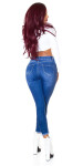 Sexy used look Push-up Highwaist Jeans denimblue 38