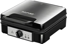 MpM MGO-36M strieborná / Vaflovač / 1200 W / 4 vafle / nastaviteľný termostat (MGO-36M)