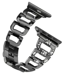 Worryfree Metal-D Shape 42/44/45 mm čierna / Remienok / Apple Watch / kovový (SD07-BLK-42)