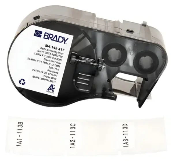 BRADY Etikety do tlačiarne štítkov / Etikety / Samolepiace / Pre M410, BMP41, M510, BMP51, BMP53, M511 (M4-143-417)