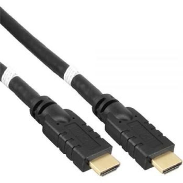 PremiumCord HDMI High Speed + Ethernet 4K@60Hz kábel so zosilňovačom 25m / 3x tienenie / pozlátené konektory (8592220016944)