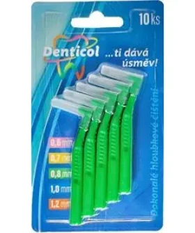 Denticol Z01 0,8 mm / Medzizubná kefka / zahnutá / 10+10 ks (8595689805920)