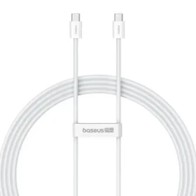 Baseus Superior 2 biela / Kábel USB-C (M) - USB-C (M) / 2 m / 100W PD / 480 Mbps (P10365200211-04)