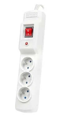 Armac Multi M3 biela / Prepäťová ochrana / 3 zásuvky / 3 m kábel / 2500 W (M3/30/SZ)