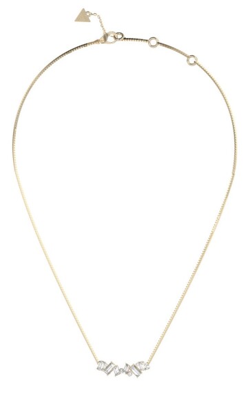 Guess Elegantný náhrdelník s kryštálmi a zirkónmi Chandelier JUBN05358JWYGT/U