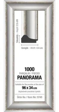 ART PUZZLE 5745 Rám na puzzle 96x34cm biela