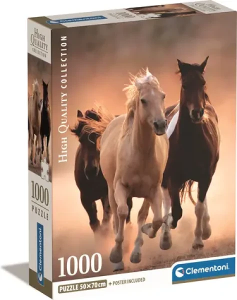 Clementoni PUZZLE Bežiace kone
