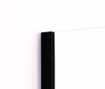 HOPA - Walk-in sprchovací kút LAGOS BLACK - Farba rámu zásteny - Hliník čierny, Rozmer A - 120 cm BCLAGO12BC