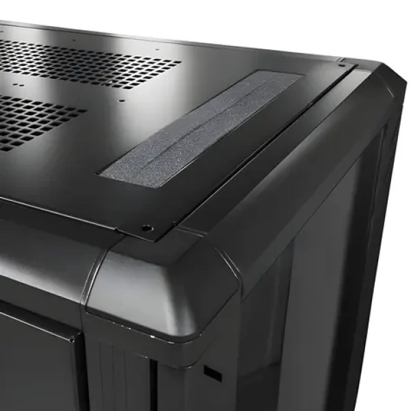 StarTech Racková skriňa 25U čierna / Racková skriňa / 19 "/ nosnosť 800 kg / pojazdné kolieska (RK2536BKF)