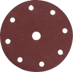 Makita P-31930 / Brúsny papier na drevo a kov / Zrnitosť 80 / Priemer 150 mm / 9 otvorov / 10 ks (P-31930)