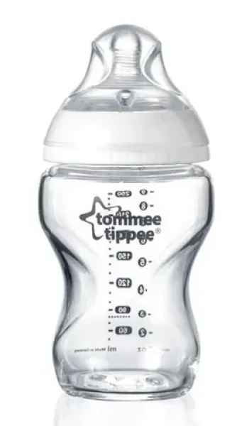 Tommee Tippee Dojčenská fľaša C2N 250ml sklenená / od 0 mesiacov (422438TT)