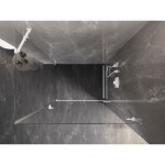 MEXEN/S - Lunar-B sprchovací kút dvere krídlové pravá 100 x 80, transparent, biela 832-100-080-20-00-P